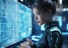 在数据战中，妮卡，一个将信息与趋势连接起来的未来科学家