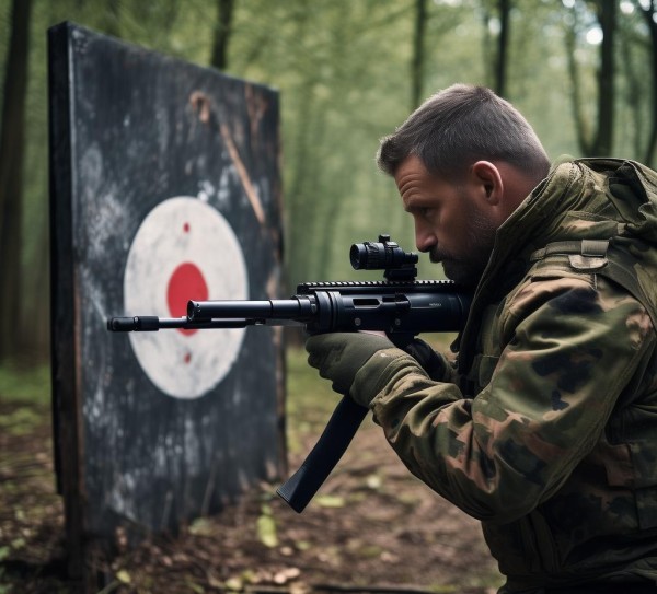 shooting the target